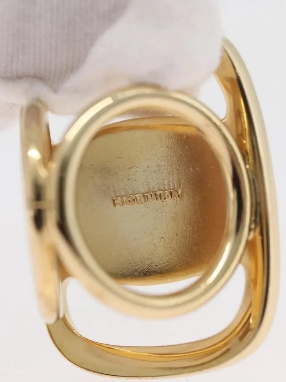 Salvatore Ferragamo Vala Ring metal Gold Auth 174691A